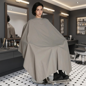 Capa de Barbero Profesional, Resistente, de Poliéster Reutilizable, Duradera, Antiadherente, Antiestática, con Cintura Ajustable y Cuello Elástico para Peinado - Product Image 3