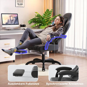 Silla de Oficina Ergonómica de Alta Calidad con Reposapiés, Silla Gamer Económica con Logotipo OEM Gratuito - Product Image 4