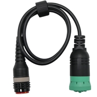 Cable Adaptador de Diagnóstico de 9 Pines para Camiones Pesados, Lector de Códigos de Error, Comunicación ECU, Compatible con Volvo