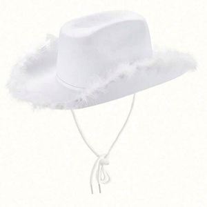 Sombrero de Vaquero de Peluche Rosa de Alta Calidad para Fiesta, Sombrero de Vaquera Rosa, ¡Gran Venta! - Product Image 4