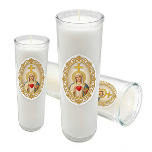 Custom Made Orthodox White <strong>Candles</strong> Manufacturer LITBRIGHT Private Label Smokeless Burn Slow 7 Days 9 Days Church <strong>Ritual</strong> <strong>Candles</strong> - Product Image 2