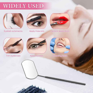 Espejo de pestañas desmontable en forma de corazón espejo de pestañas 45 ángulo diseño mano extensión de pestañas espejo de maquillaje - Product Image 6