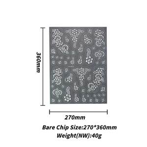 Pochoirs de tatouage au henné de grande taille pour la main, le pied et le corps, modèles de pochoirs temporaires au henné creux et imperméables pour <span class=keywords><strong>peinture</strong></span> sur écran, Mehndi - Product Image 2