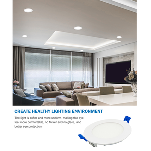 Chất lượng tốt nhất phẳng chống chói Bảng điều khiển ánh sáng trắng 9W 12W 18W 24W trần gắn siêu mỏng Vòng mỏng lõm dẫn Bảng điều khiển ánh sáng - Product Image 3