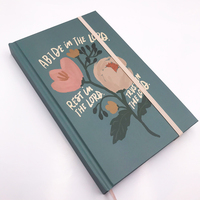 Agenda relié rigide personnalisé avec fil de couleur, élastique et 100 feuilles – Cadeau hebdomadaire/mensuel