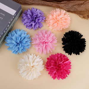 Fleurs de chrysanthème en tissu faites à la main, 12 cm, accessoires pour cheveux, vêtements, sacs, chaussures, bijoux DIY - Product Image 1