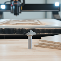 Fresa Espiral Profesional de Diamante PCD para CNC, Herramienta de Anidamiento de Alta Resistencia al Desgaste para Procesamiento de Paneles MDF