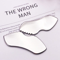 Nouvel outil de massage facial Gua Sha en acier inoxydable 304 YUEXIU, design cœur, pour le visage/le cou/les yeux/le corps, usage commercial