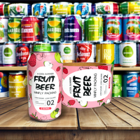 Manchons rétractables en PET écologiques 360 °   Manchons d'étiquetage pour canettes de bière artisanale certifiés ISO avec revêtement anti-buée et emballage sans couture