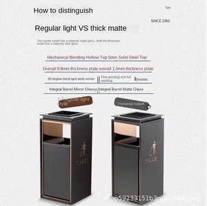 Nhà máy trực tiếp thép không gỉ dọc Thùng rác có thể và rác <span class=keywords><strong>bin</strong></span> cho lưu trữ trong Nhà Nhà Bếp tái chế sử dụng - Product Image 4