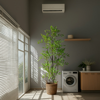 Plantes artificielles en bambou durables pour l'intérieur et l'extérieur, herbe en plastique de qualité, verdure en pot pour la décoration de mariage et de maison