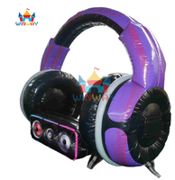 Canapé gonflable pour enfants à thème DJ pour les fêtes, décoration de fête, vente chaude