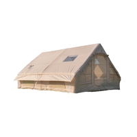 Grande tente de camping gonflable portable en tissu Oxford imperméable pour toutes les saisons, avec chambre climatisée et installation rapide