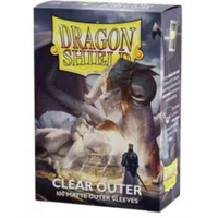 100 protège-cartes transparents mats Dragon Shield, lisses et résistants - Compatibles avec Magic PKM/MTG/TCG