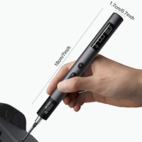 Jeu de tournevis électriques de précision 4 en 1 avec 2 embouts magnétiques et lumière LED, outils de réparation professionnels pour téléphone, appareil photo, montre