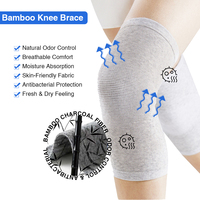 Manchons de compression élastiques et respirants en charbon de bambou tricoté pour hommes et femmes, idéaux pour la course, le basketball et les sports d'été