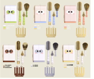 Ensemble de brosses pour biberons en silicone personnalisées avec poignée allongée Brosses à paille pour mamelon de nettoyage en profondeur - Product Image 1