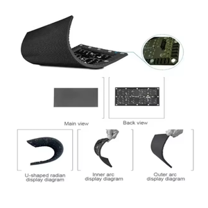 Nhà máy cung cấp sáng tạo linh hoạt Màn hình <span class=keywords><strong>LED</strong></span> mềm cong video Panel tường cho sử dụng trong nhà văn bản hoạt hình giá cả cạnh tranh OEM - Product Image 3