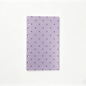 Protège-<span class=keywords><strong>cahier</strong></span> en acrylique <span class=keywords><strong>transparent</strong></span> à pois style INS, 6 trous, A6/A7, pour classeur à feuilles mobiles, journal et agenda - Product Image 5