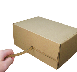 Custom Packaging Box Print logo Recyclable Cardboard Corrugated Paper Zipper Tear Strip Mailer Shipping Box - Product Image 2