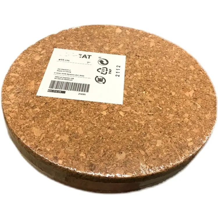 Wholesale High Quality Eco Friendly Natural Round And Square Coaster Cork Bar Beer Coffee Tea Cup Mug Drink Cork Mat