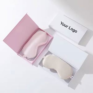 Manufacturer <b>Box</b> Single Grid Eye Mask Combination Hair Ring Pillowcase Three Piece <b>Gift</b> Set - Product Image 4