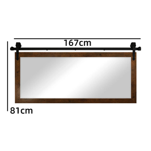 Grand miroir décoratif mural <span class=keywords><strong>rond</strong></span> en métal brossé bronze style Art Déco - Product Image 6