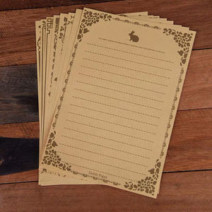 Regalo di Carta Kraft <span class=keywords><strong>Vintage</strong></span> Set Di Natale Argento Impressioni In Oro di Scrittura di Carta di Imballaggio Busta per Gli Inviti di Nozze - Product Image 3