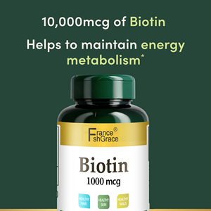 Fabricant de compléments alimentaires à base de biotine en gros, 1000 mcg pour des cheveux, une peau et des ongles sains, 100 comprimés de biotine - Product Image 3