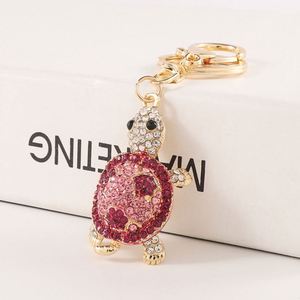 Women Bag Sea Animal Metal Key Chains Pendant Cute Crystal Rhinestone <b>Keychains</b> Turtle Keychain Fashion Women Bag Accessories - Product Image 5