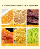 400W RVS Voedseldehydrator met 6 bakken voor fruit, groenten, zeevruchten, huishoudelijk gebruik, RVS behuizing