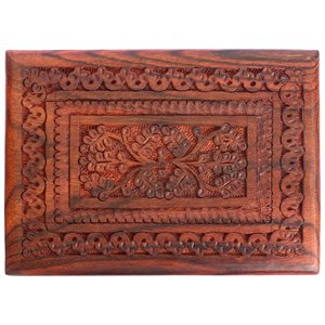 กล่องเครื่องประดับไม้โรสวู้ดแกะสลักด้วยมือจากช่างฝีมือที่ไม่เหมือนใครกล่องจัดระเบียบเครื่องประดับทำจากไม้อินเดียกล่องจัดระเบียบเครื่องประดับโต๊ะเครื่องแป้ง - Product Image 4