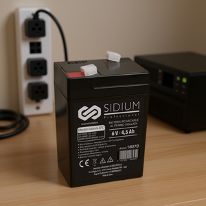 แบตเตอรี่ตะกั่วกรดแบบชาร์จได้ โซเดียม โปรเฟสชั่นแนล 6V 4.5Ah แบบปิดผนึก สำหรับสำรองไฟ - Product Image 3