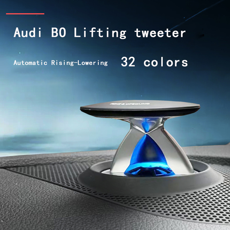 32-Color LED Lifting Tweeter Speaker Dashboard Light for Audi A6 A7 C8 2019- | Car Instrument Decora
