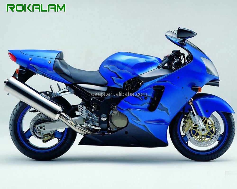 Kawasaki Ninja ZX12R 2000-2001 Fairing Kit – Blue Black Bodywork