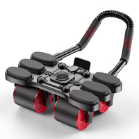 Roue abdominale, ensemble de fitness personnel, équipement d'exercice abdominal, outils d'entraînement de base pour la salle de sport, freinage automatique à rebond, support de téléphone, EVA