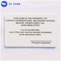 Carte d'identité hologramme en PVC, 13.56MHZ, Programmable, RFID