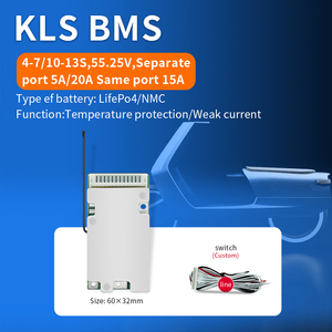 Hệ thống quản lý pin KLS Li-ion 18650 BMS cho pin Lifepo4 13S 48V 15A 20A, có chứng nhận CE, model KLS-169 - Product Image 3