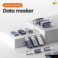 Adaptador de Carga con Bloqueador de Datos USB, USB-A a Tipo C Macho a Hembra, 10W, Protector de Privacidad para Estaciones de Carga Públicas