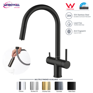 Rubinetto da cucina con filtro nero <span class=keywords><strong>rubinetti</strong></span> da cucina rubinetto con acqua potabile acqua calda e fredda con filtro - Product Image 1