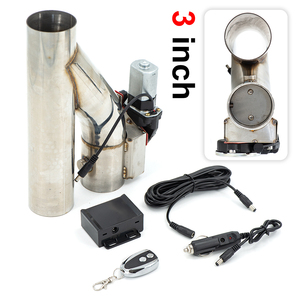 Soupape de découpe d'échappement de voiture réglable en acier inoxydable 304 de type Y, électrique 12v avec télécommande PP-YY30R - Product Image 2