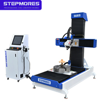 Máquina Fresadora CNC de 5 Ejes con Control NC Studio y Syntec, Servomotor PLC para Tallado de Madera, Espuma y MDF