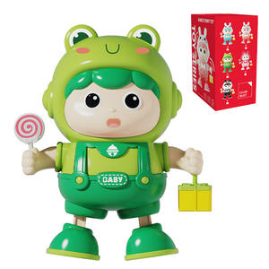 Jouet robot chantant et dansant en plastique personnalisé en forme de grenouille électrique lumineux pour les enfants, cadeau d'anniversaire de Noël - Product Image 1