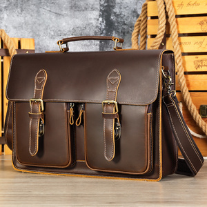 MARRANT Vintage pazzo cavallo in pelle da uomo borsa Messenger per Laptop borsa Messenger in vera pelle a tracolla per uomo - Product Image 1