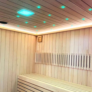 Far Infrared Red Cedar Solid Wood Shower Sauna <strong>Room</strong> with Multi-function <strong>Massage</strong> and Music Modern Villa Design - Product Image 2