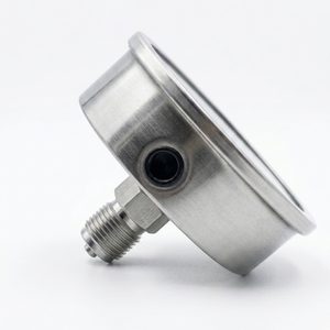 Conexión Axial de Acero Inoxidable con Rosca Macho NPT de 1/4 de Pulgada, Puerto de Llenado de Aceite con Manómetro de 2.5 bar, Instrumentos de Medición - Product Image 4