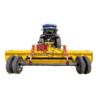 Niveleur laser de haute précision fabriqué en usine, machine agricole professionnelle, racleur de terres agricoles, moteur tiré par un tracteur