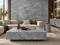 Dalles de marbre gris italien en pierre naturelle pour tables consoles, plans de travail de cuisine, murs de douche, carreaux de sol, monte-escaliers et étagères