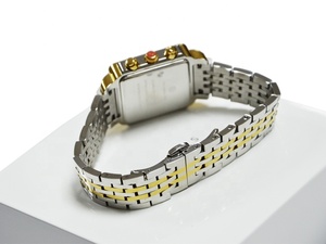 Luxury <strong>Women's</strong> Stainless Steel PVD Gold Fashion Bracelet <strong>Watch</strong> with Quartz Movement Water Resistant 3BAR Rhinestone Dial - Product Image 5