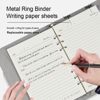 Cadeaux d'entreprise personnalisés Carnet de notes en cuir à feuilles mobiles peut remplacer Smart Notebook Pen Business Student Logo personnalisé